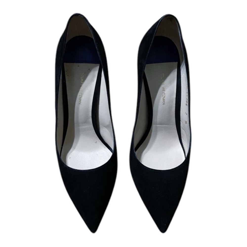 STUART WEITZMAN Suede Pointed Heels
